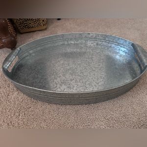 Better Homes & Gardens Large Oval Galvanized Tray